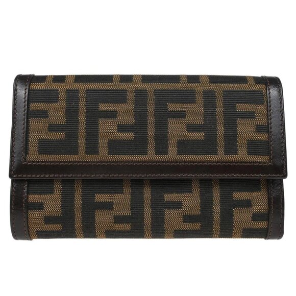 Fendi Brown Zucca Wallet Purse 2266.30858.008 - Picture 1 of 7